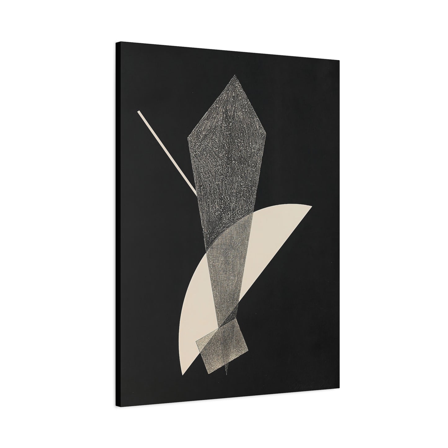 Konstruktion V (1923) by László Moholy-Nagy  / Reproduction Fine Art sur Toile /  Epaisseur 3.2 cm - 1.25 inch