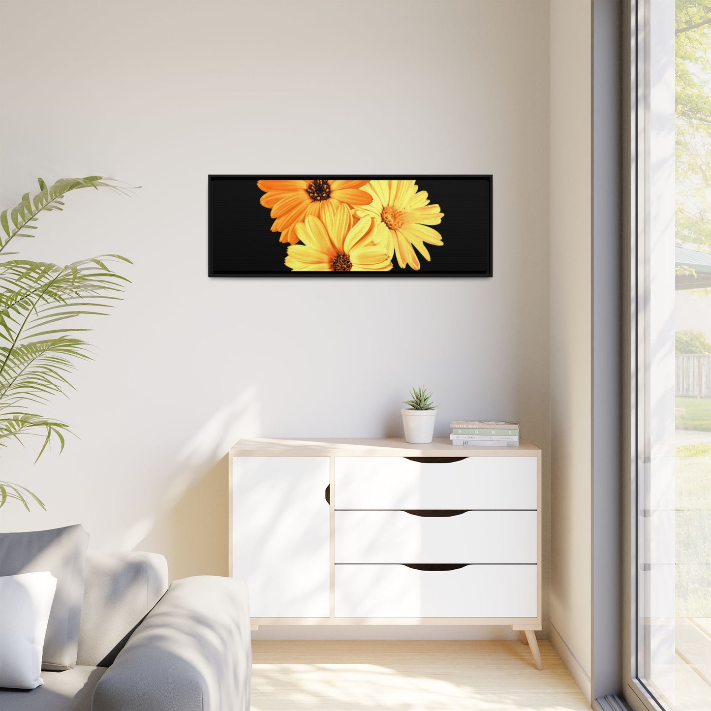 Collection Signature "FLORAL Numéro 8" sur Toile encadrée avec caisse américaine
