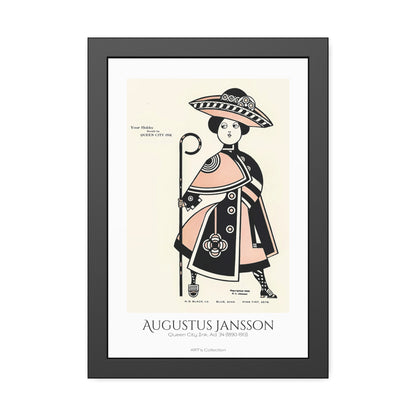 Queen City Ink, Ad. 34 (1890-1913) by Augustus Jansson  / Affiche Encadrée série ART's Collection