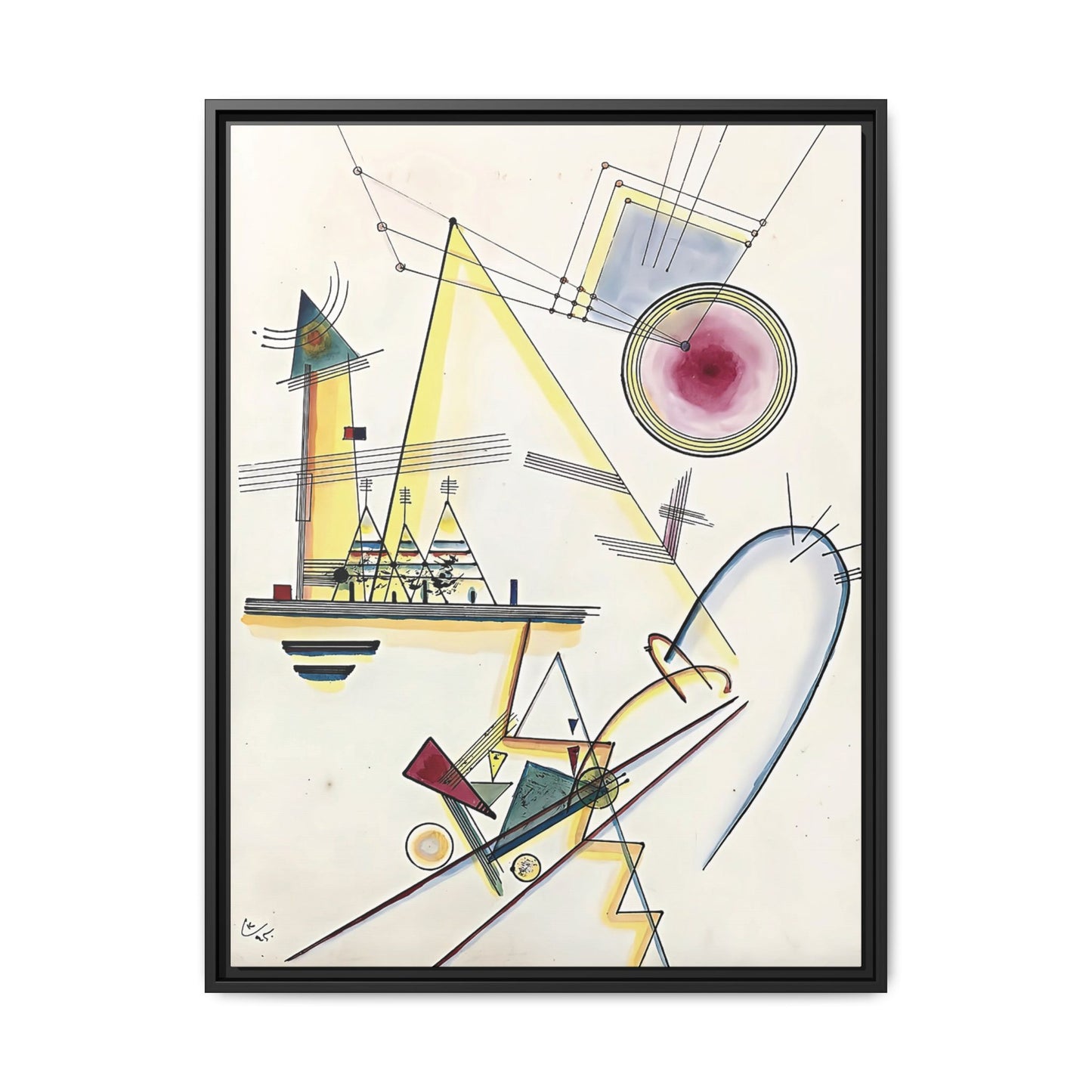 Wassily Kandinsky / Delicate Soul (1925) / Toile encadrée sur caisse américaine
