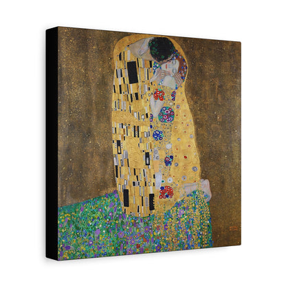 The kiss - lovers (1908) by Gustav Klimt / Reproduction Fine Art sur Toile / Flanc Large Epaisseur 3.2 cm - 1.25 inch