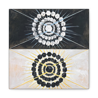 Group IX,SUW No. 8, The Swan, No. 8 (1915)  by  Hilma af Klint / Reproduction Fine Art sur Toile / Flanc Large Epaisseur 3.2 cm - 1.25 inch