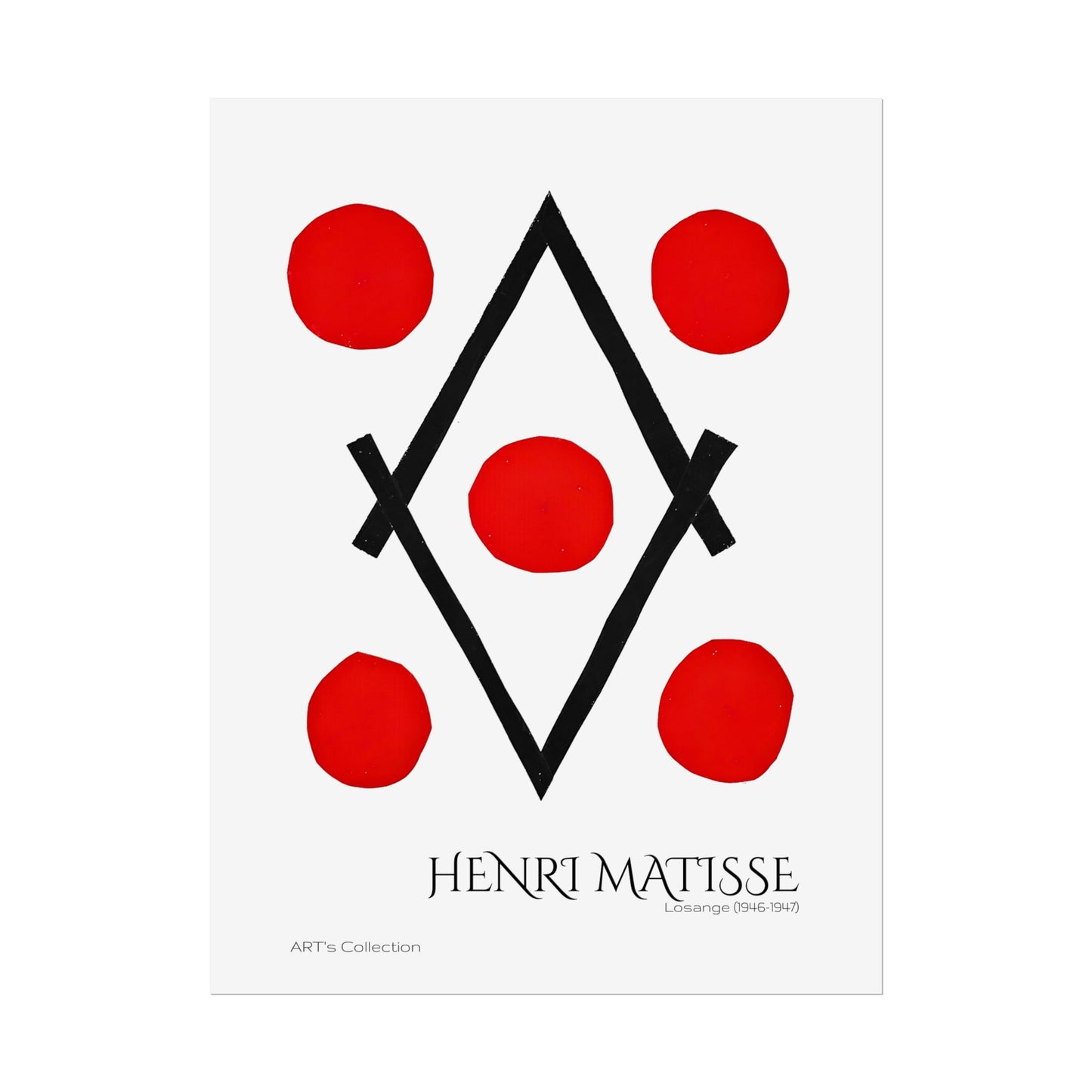 Losange (1946-1947) by Henri Matisse / Affiche imprimée - Série ART's Collection