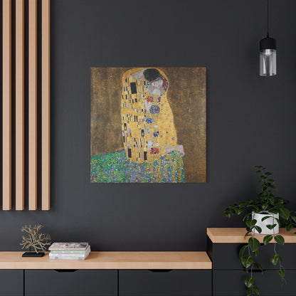 The kiss - lovers (1908) by Gustav Klimt / Reproduction Fine Art sur Toile / Flanc Large Epaisseur 3.2 cm - 1.25 inch