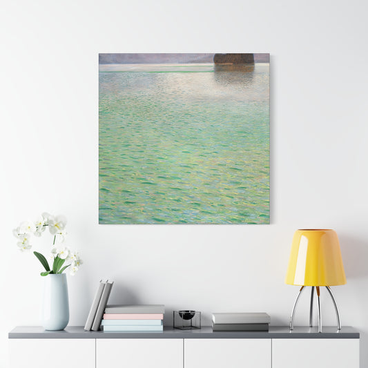 Island in the Attersee (circa 1901-1902) by Gustav Klimt / Reproduction Fine Art sur Toile / Flanc Large Epaisseur 3.2 cm - 1.25 inch
