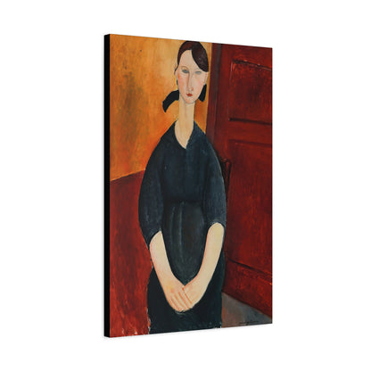 Portrait of Paulette Jourdain (1919) by Amedeo Modigliani / Reproduction Fine Art sur Toile / Flanc Large Epaisseur 3.2 cm - 1.25 inch
