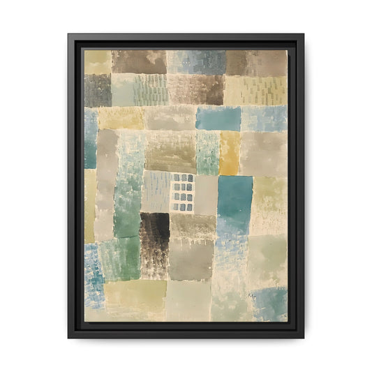 First house of a settlement (1926) by Paul Klee / Toile encadrée sur caisse américaine