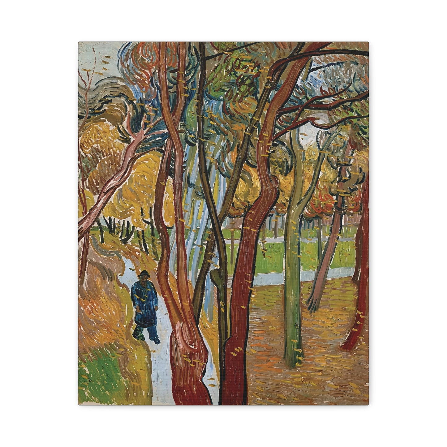 The garden of Saint Paul's Hospital by Vincent van Gogh  / Reproduction Fine Art sur Toile / Epaisseur 3,2cm - 1'25 po