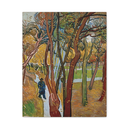 The garden of Saint Paul's Hospital by Vincent van Gogh  / Reproduction Fine Art sur Toile / Epaisseur 3,2cm - 1'25 po