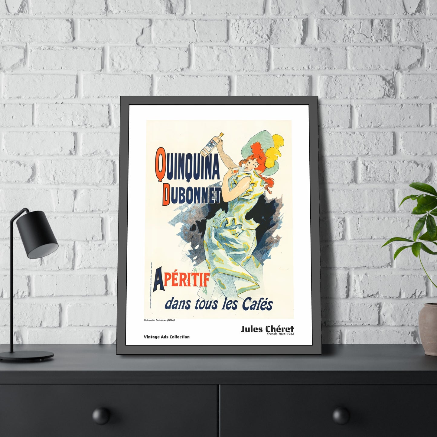 Quinquina Dubonnet (1896) by Jules Chéret / Affiche Encadrée Série Vintage Ads Collection