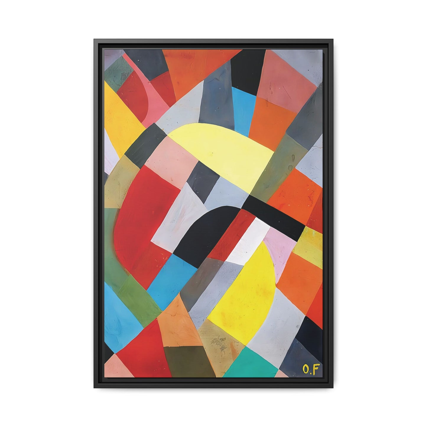 Composition Abstraite (1936-38) by Otto Freundlich   / Toile encadrée sur caisse américaine