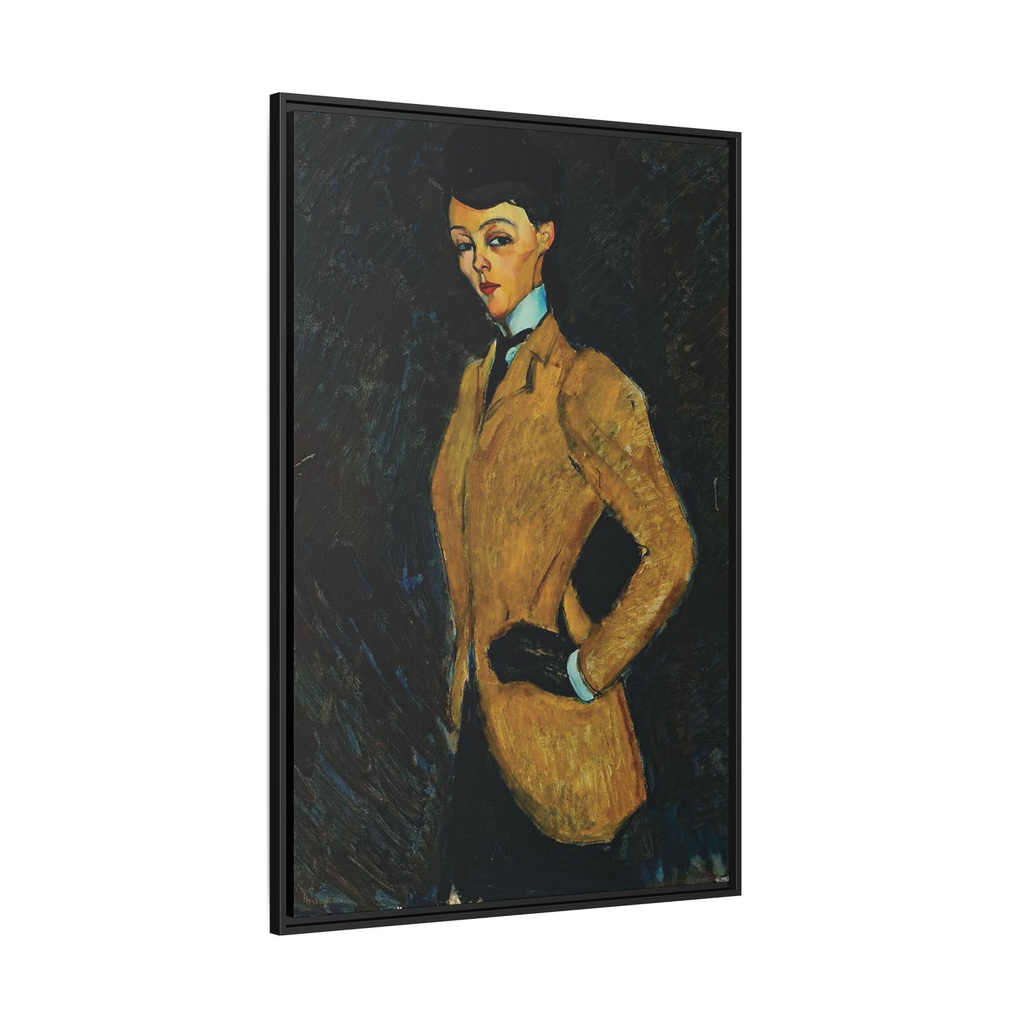 L'amazone (1909) by Amedeo Modigliani / Toile encadrée sur caisse américaine