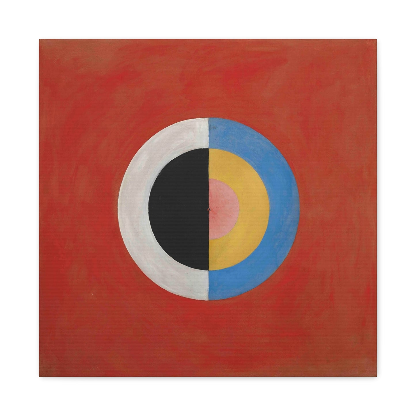 Group IX,SUW, No. 17. The Swan, No. 17 (1914-1915) by  Hilma af Klint / Reproduction Fine Art sur Toile / Large Epaisseur 3.2 cm - 1.25 inch