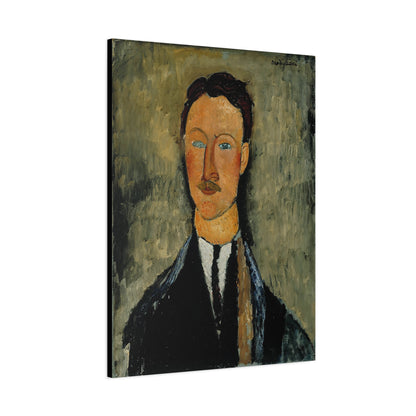 Portrait Of The Artist Léopold Survage (1918) by Amedeo Modigliani / Reproduction Fine Art sur Toile /  Epaisseur 3.2 cm - 1.25 inch