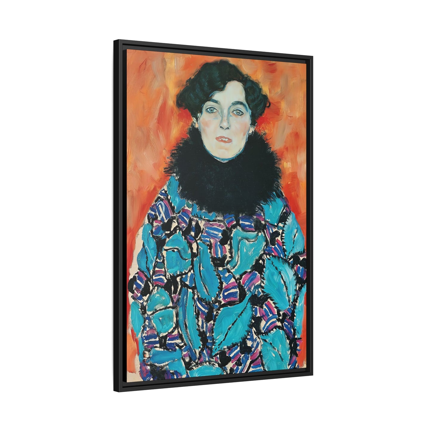 Johanna Staude (1917) by Gustav Klimt  / Toile encadrée sur caisse américaine