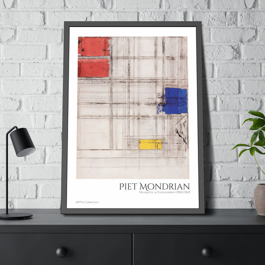 Study for a Composition (1940-1941) by Piet Mondrian / Affiche Encadrée série ART's Collection