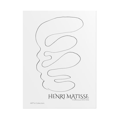 Arabesque (1945-1946) by Henri Matisse / Affiche imprimée - Série ART's Collection