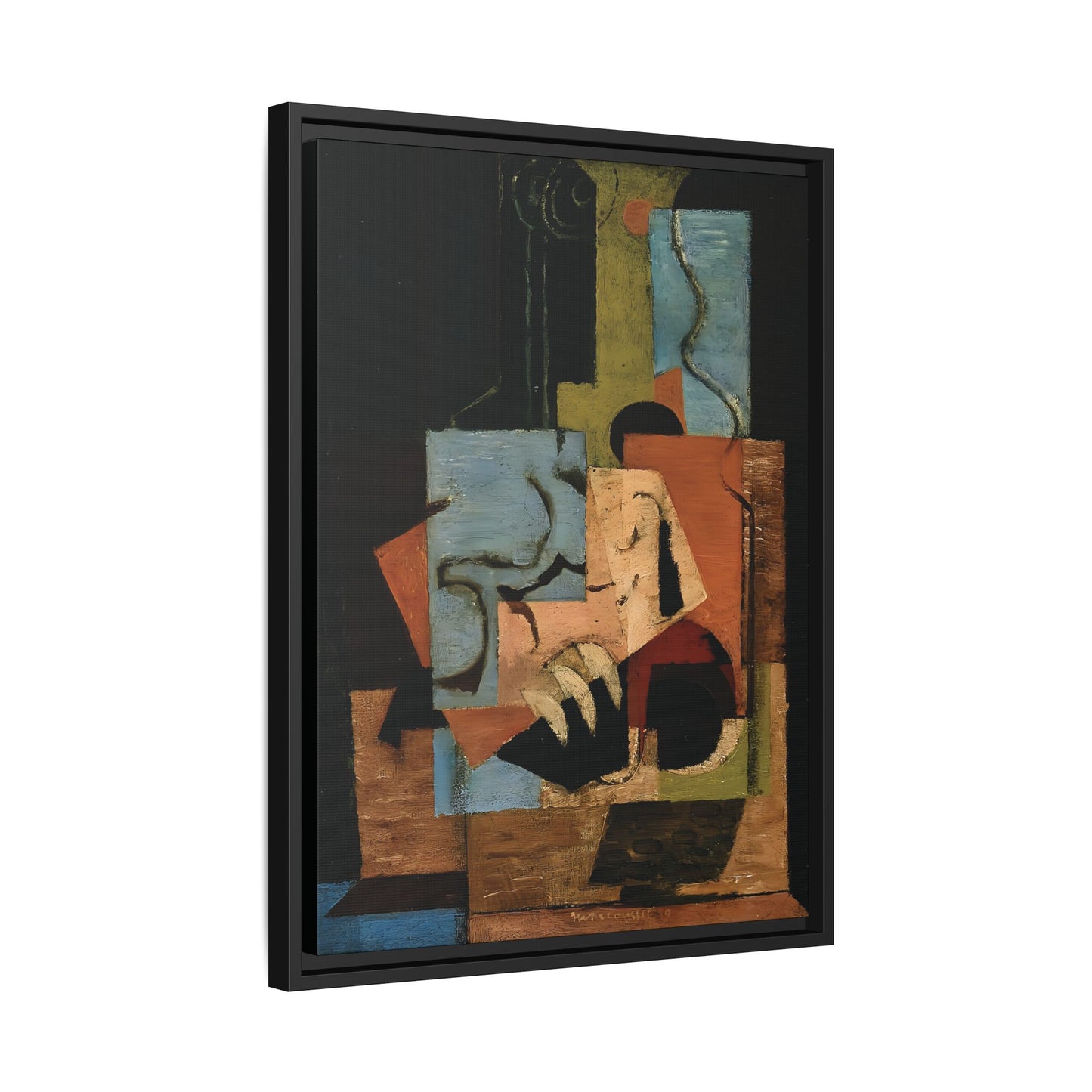 Composition (1919) by Louis Marcoussis / Toile encadrée sur caisse américaine