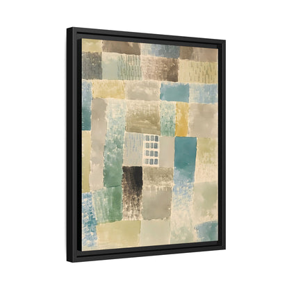 First house of a settlement (1926) by Paul Klee / Toile encadrée sur caisse américaine