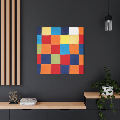 Color chart Qu 1 (1930) by Paul Klee / Reproduction Fine Art sur Toile / Large Epaisseur 3.2 cm - 1.25 inch