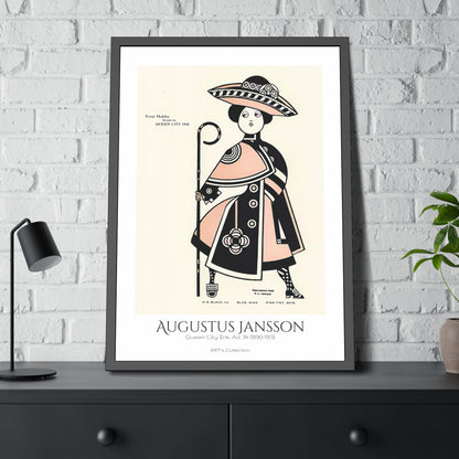 Queen City Ink, Ad. 34 (1890-1913) by Augustus Jansson  / Affiche Encadrée série ART's Collection