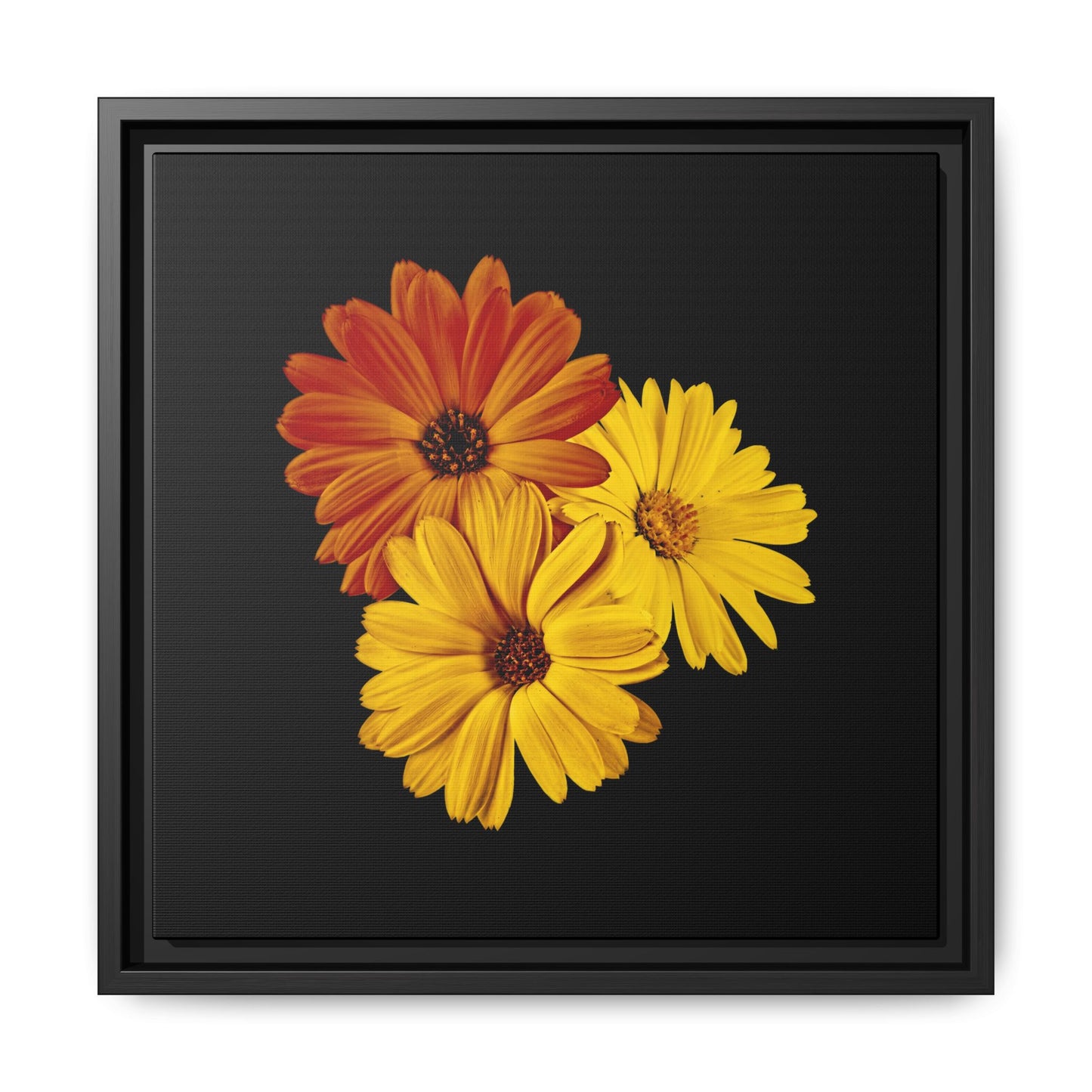 Collection Signature "FLORAL Numéro 4" sur Toile encadrée avec caisse américaine