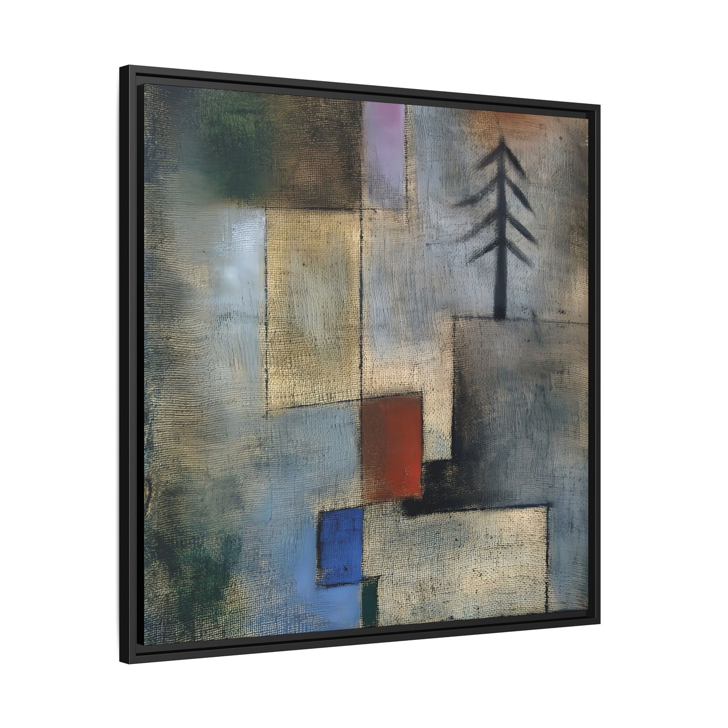 Small Picture of Fir Trees (1922) by Paul Klee / Toile encadrée sur caisse américaine