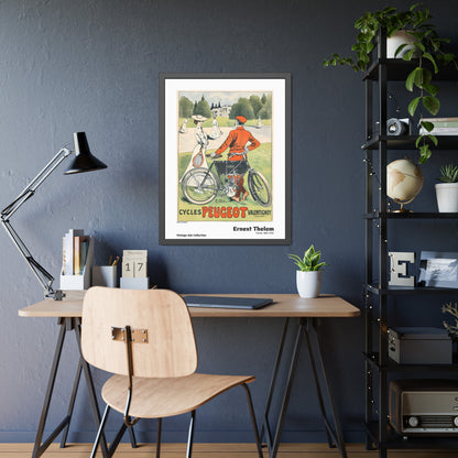 Cycles Peugeot by Ernest Thelem / Affiche Encadrée Série Vintage Ads Collection