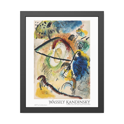Watercolor IX with black lines (1913) by Wassily Kandinsky / Affiche Encadrée série ART's Collection
