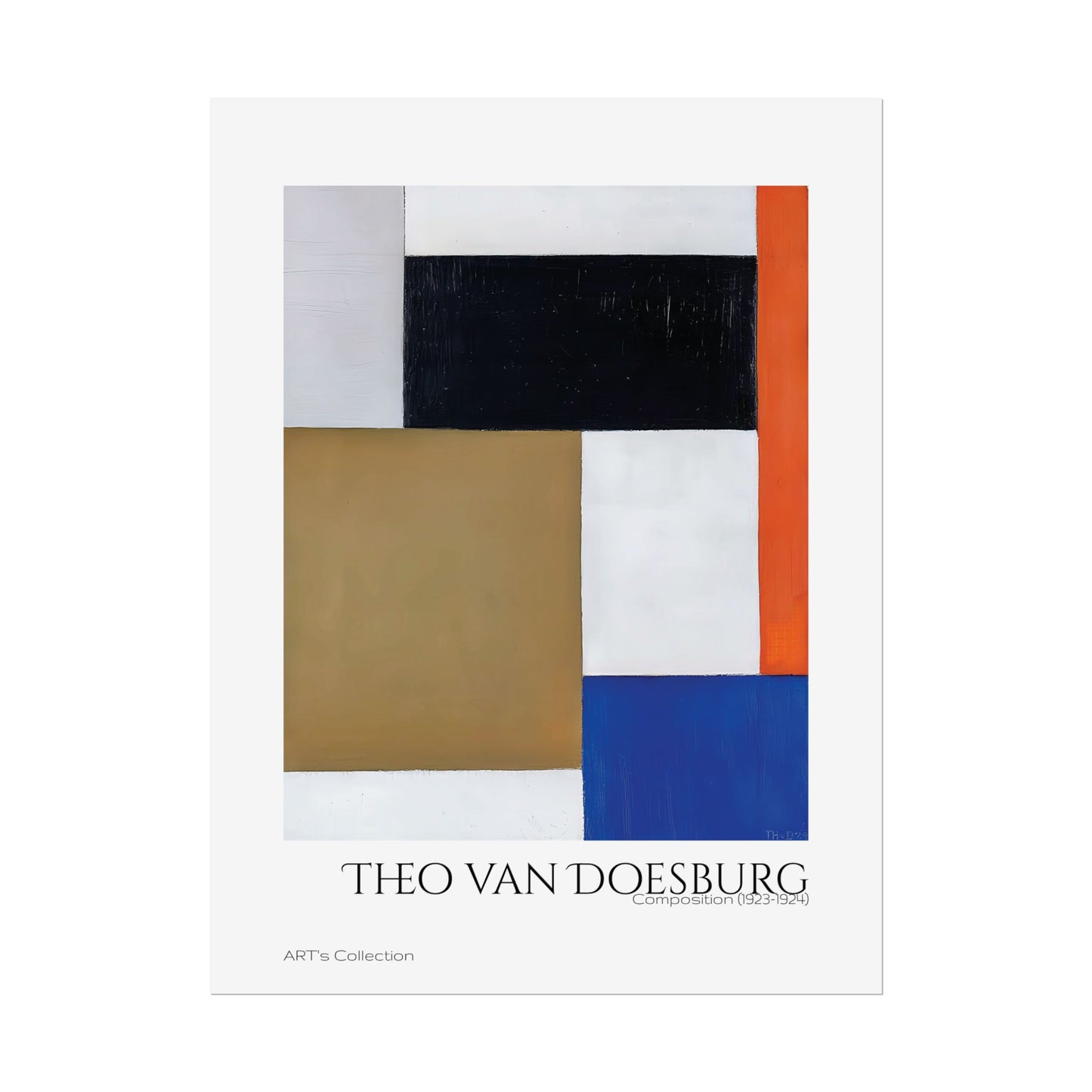Composition (1923-1924) by Theo van Doesburg  / Affiche imprimée - Série ART's Collection