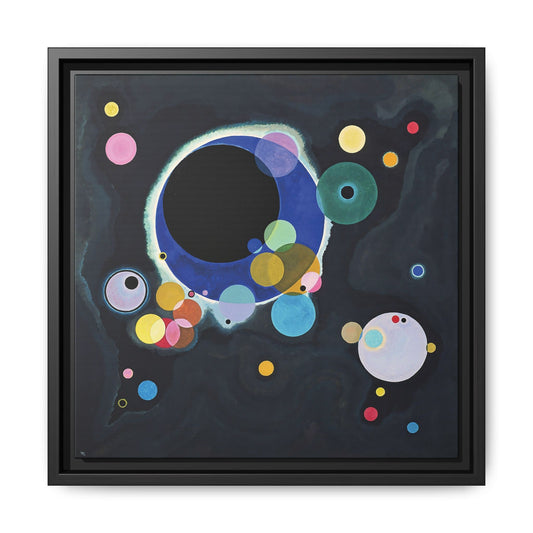 Several Circles (1926) by Wassily Kandinsky / Toile encadrée sur caisse américaine