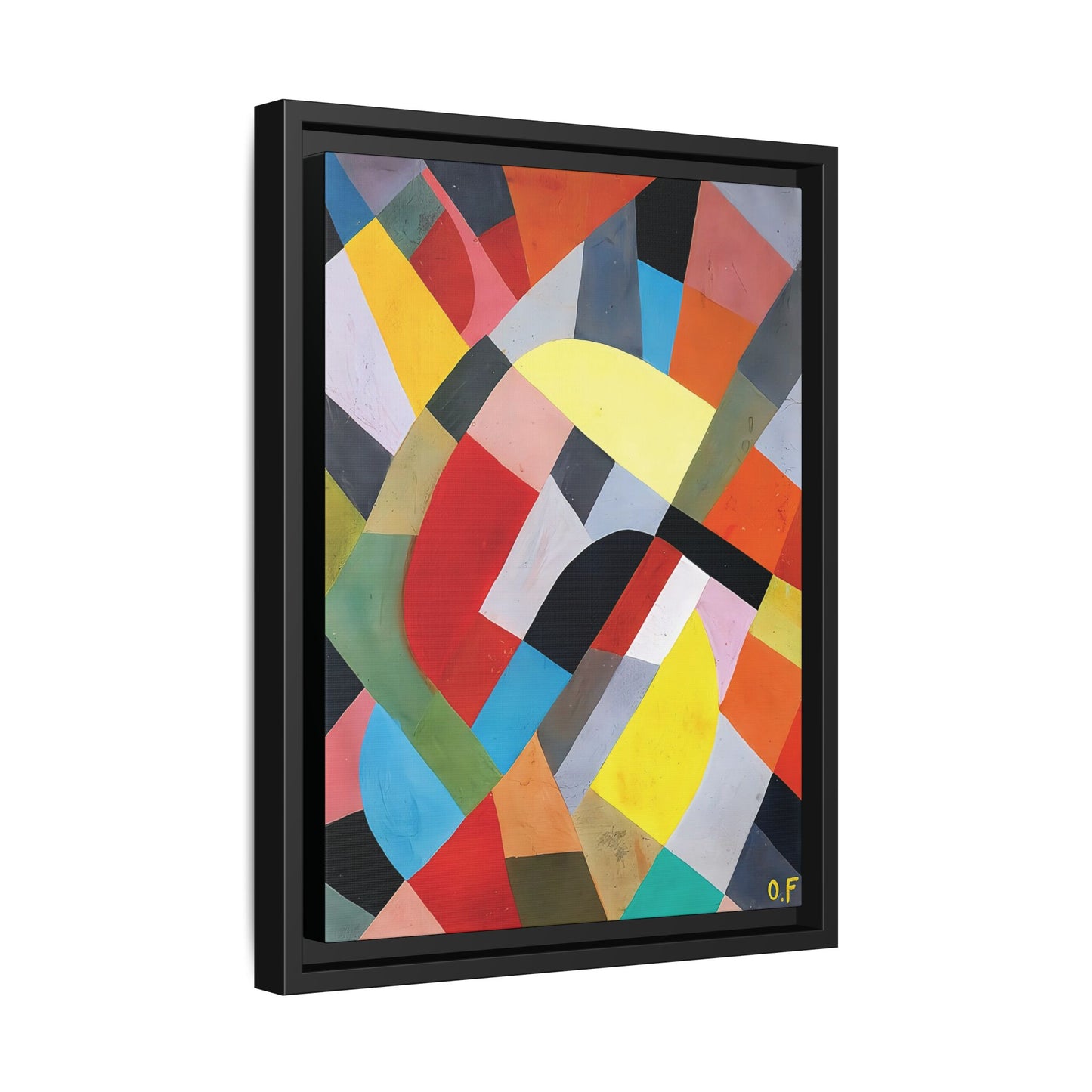 Composition Abstraite (1936-38) by Otto Freundlich   / Toile encadrée sur caisse américaine
