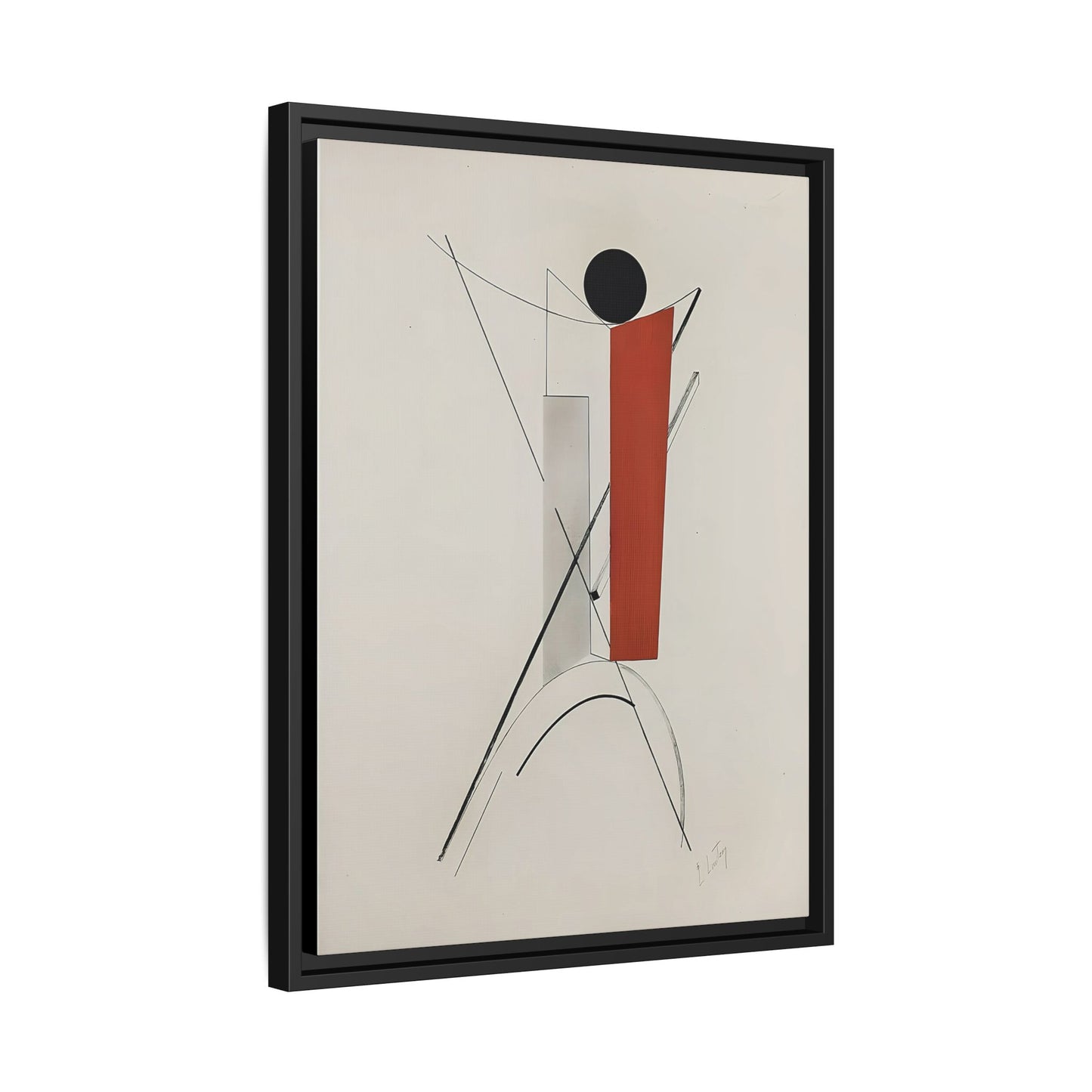 Kestnermappe Proun, Rob. Levnis and Chapman GmbH Hannover #3 (1923) by El Lissitzky / Toile encadrée sur caisse américaine