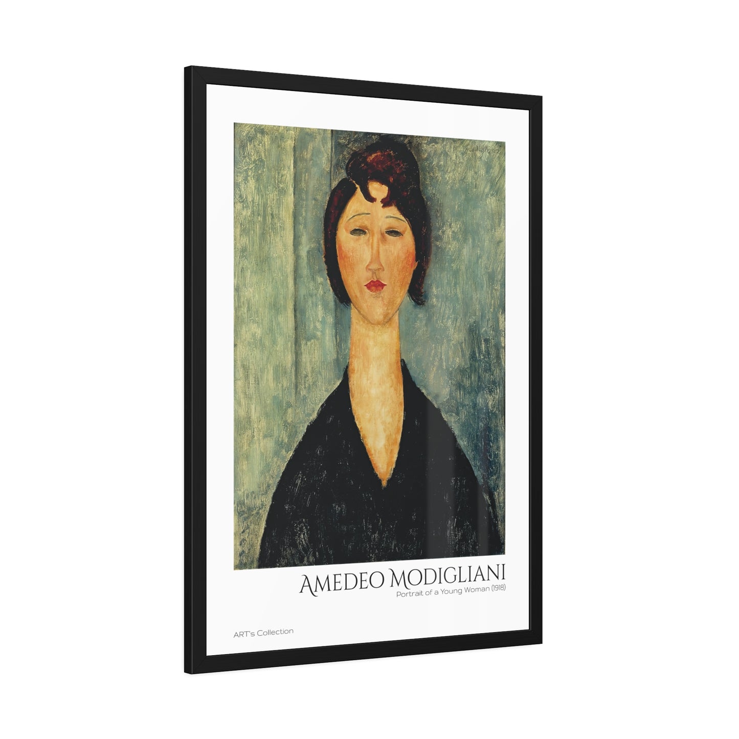 Portrait of a Young Woman (1918) by Amedeo Modigliani  / Affiche Encadrée série ART's Collection