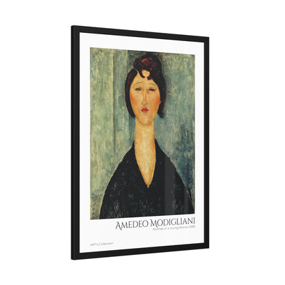 Portrait of a Young Woman (1918) by Amedeo Modigliani  / Affiche Encadrée série ART's Collection