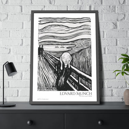 The Scream (1895) by Edvard Munch / Affiche Encadrée série ART's Collection