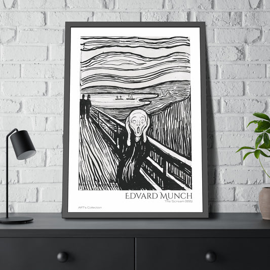The Scream (1895) by Edvard Munch / Affiche Encadrée série ART's Collection