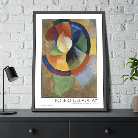 Formes circulaires, Soleil N.2 (1912-13) by Robert Delaunay / Affiche Encadrée série ART's Collection