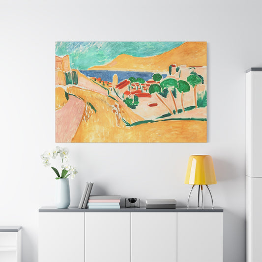 Collioure en août (autour de 1911) by Henri Matisse / Reproduction Fine Art sur Toile / Flanc Large Epaisseur 3.2 cm - 1.25 inch