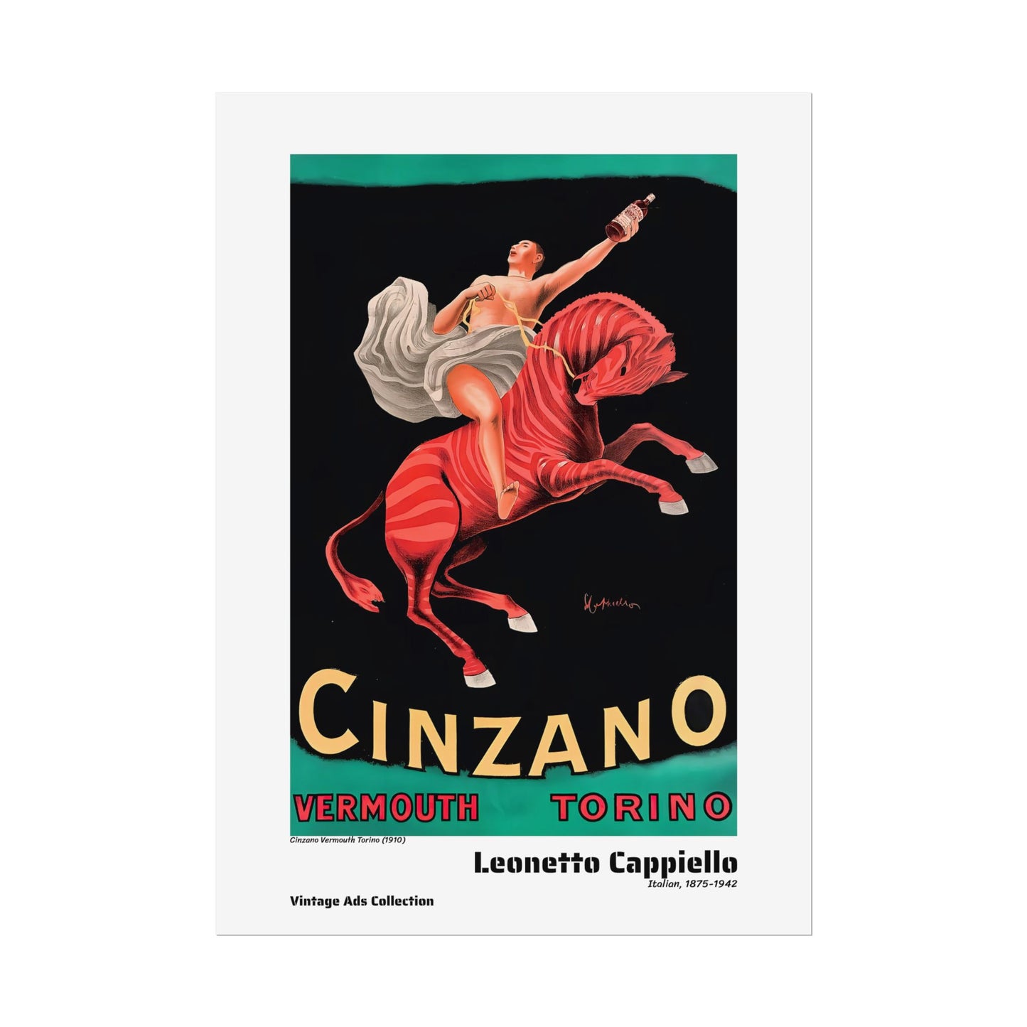 Cinzano Vermouth Torino (1910) by Leonetto Cappiello / Affiche imprimée - Série Vintage Ads Collection
