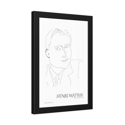 Louis Aragon (1943) by Henri Matisse / Affiche Encadrée série ART's Collection