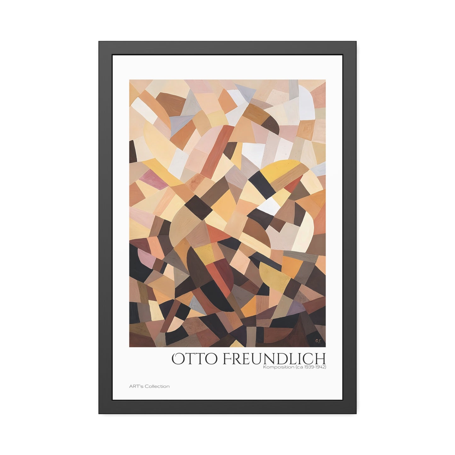Komposition (ca 1939-1942) by Otto Freundlich  / Affiche Encadrée série ART's Collection