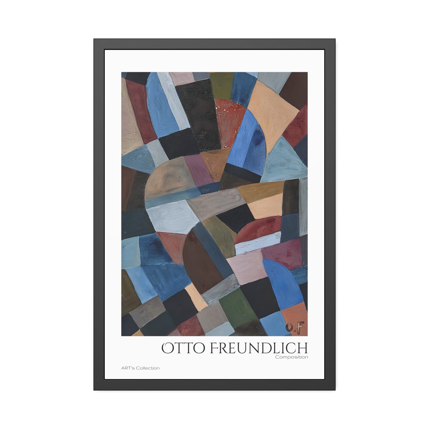 Composition by Otto Freundlich  / Affiche Encadrée série ART's Collection