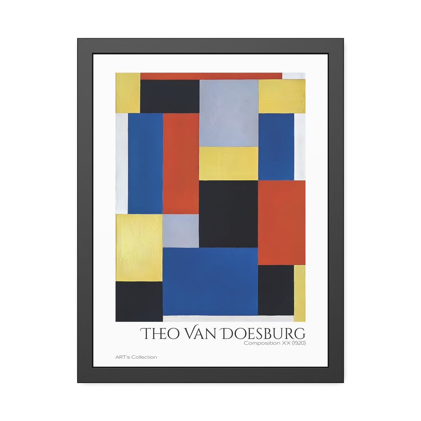 Composition XX (1920) by Theo Van Doesburg / Affiche Encadrée série ART's Collection