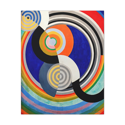 Rythme numéro 2 (1938)  by Robert Delaunay / Reproduction Fine Art sur Toile / Epaisseur 3,2cm - 1'25 po