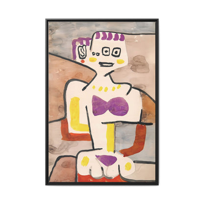 The Girl in the North (ca. 1939) by Paul Klee / Toile encadrée sur caisse américaine