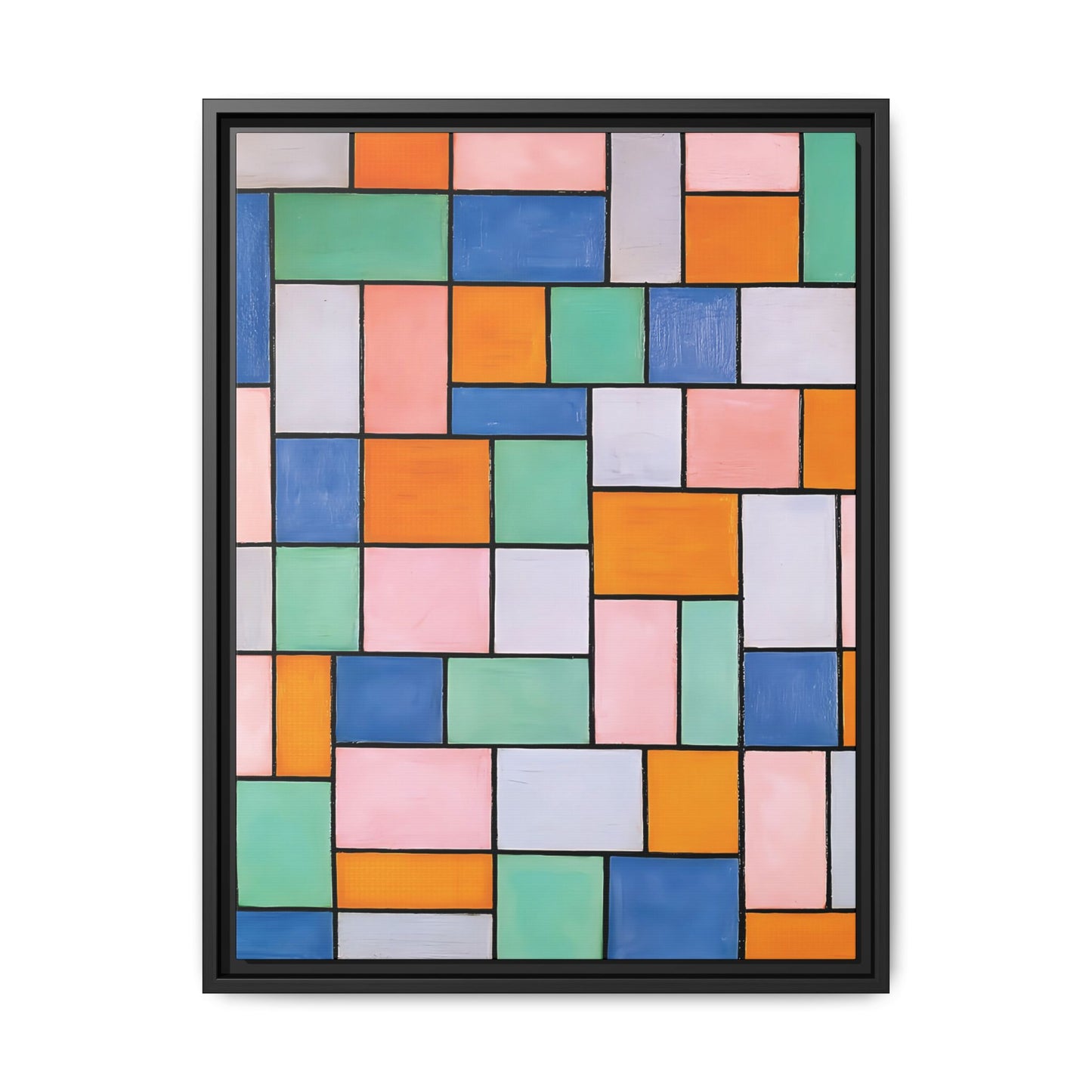 Composition in dissonances (1919) by Theo van Doesburg  / Toile encadrée sur caisse américaine