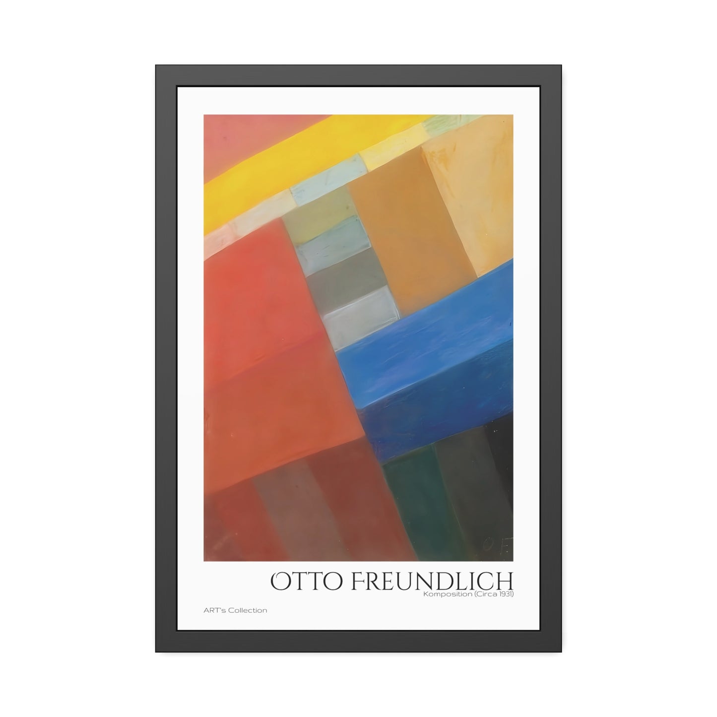 Komposition (Circa 1931) by Otto Freundlich  / Affiche Encadrée série ART's Collection