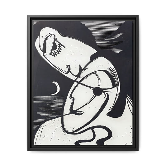 The Kiss (1930) by Ernst Ludwig Kirchner   / Toile encadrée sur caisse américaine