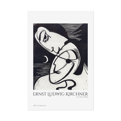 The Kiss (1930) by Ernst Ludwig Kirchner / Affiche imprimée - Série ART's Collection